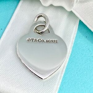 Tiffany and Company small heart AG925 silver engravable